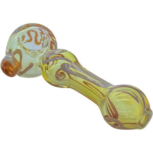 LA Pipes “Painted Warrior Spoon” Glass Pipe - Image 7
