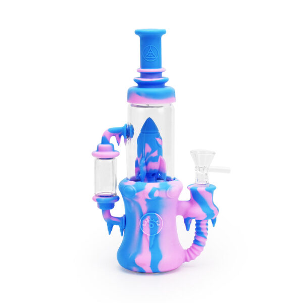 Ritual – 8.5” Silicone Rocket Recycler – Cotton Candy