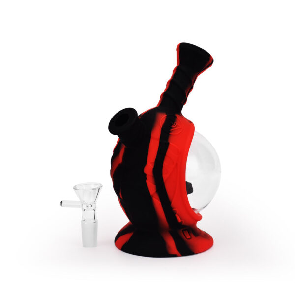 Ritual – 7.5” Silicone Astro Bubbler – Black & Red - Image 3