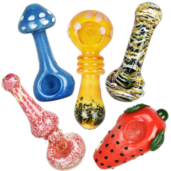 High End Spoon Pipe – 3″ – 5″ / Assorted – 40PC BUNDLE