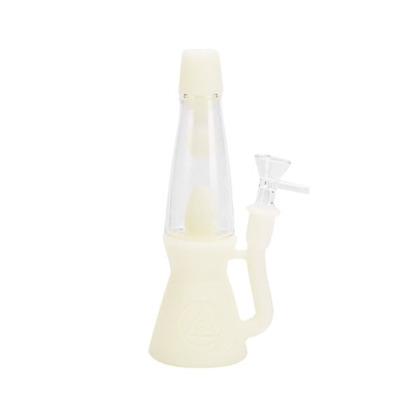 Ritual – 7.5” Silicone Lava Lamp – UV Titanium White
