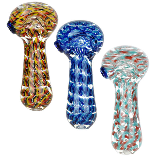 Hidden Dimensions Glass Spoon Pipe – 3.75″ / 10PC