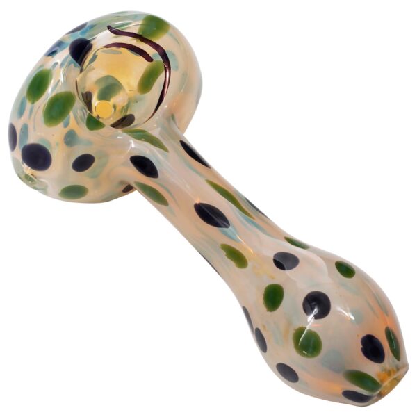 LA Pipes Polka Dot Glass Spoon Pipe - Image 2