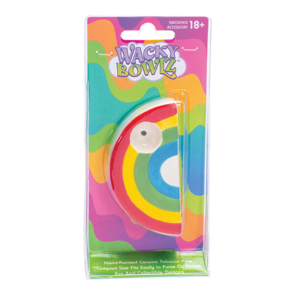 Wacky Bowlz Rainbow Ceramic Pipe – 3.5″ - Image 4