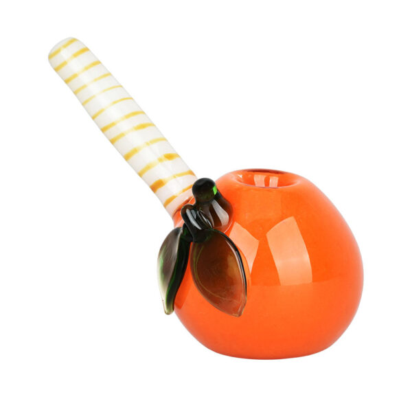 Feeling Peachy Glass Bubbler – 4.5″