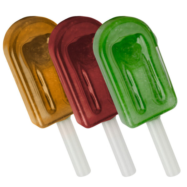 Frozen Popsicle Glass Pipe – 5″ / Colors Vary