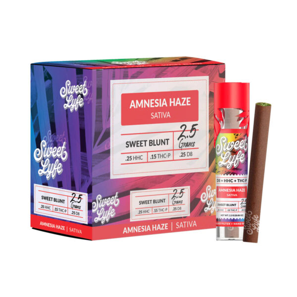 Sweet Blunt D8, HHC, THC-P D8, HHC, THC-P – Amnesia Haze (Sativa) - Image 2