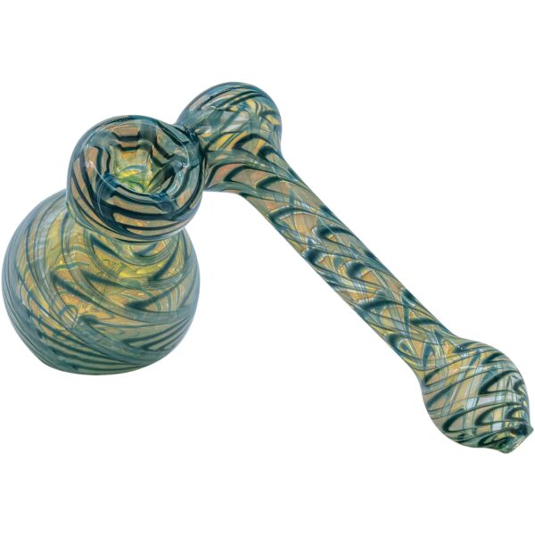 LA Pipes “Colored Sidecar” Fumed Sidecar Bubbler Pipe (Various Colors) - Image 7