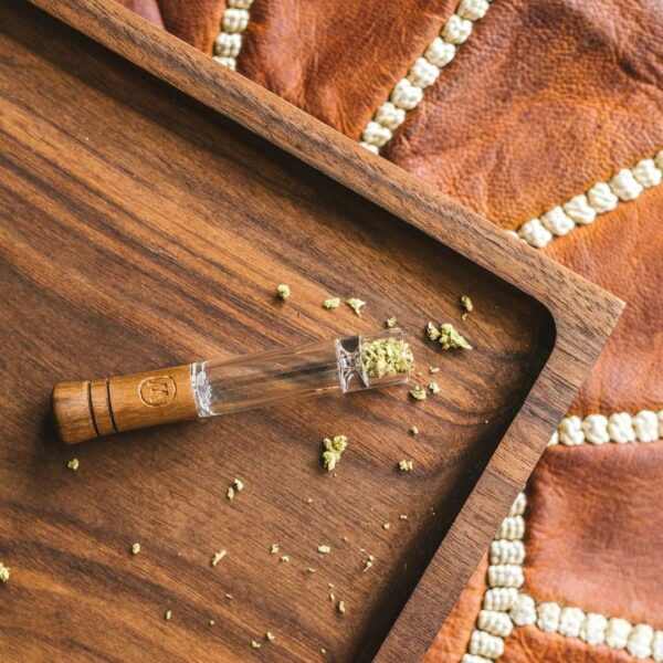 Marley Natural Glass & Walnut Taster - Image 4