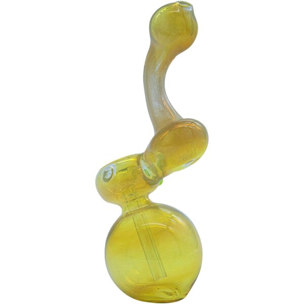 LA Pipes “Silver Sherlock” Fumed Sherlock Bubbler Pipe (Various Colors) - Image 4