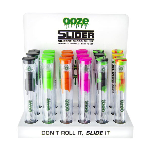 18PC DISPLAY – Ooze Slider Glass Blunt – 5″
