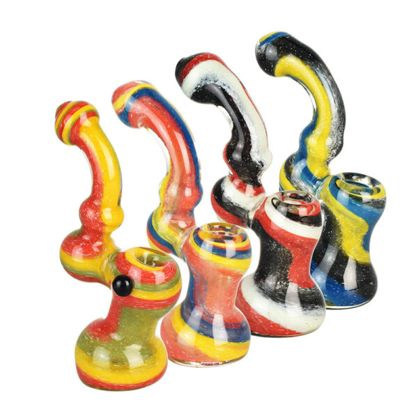 Light Spectrum Spiral Bubbler Pipe – 6.5″/Colors Vary