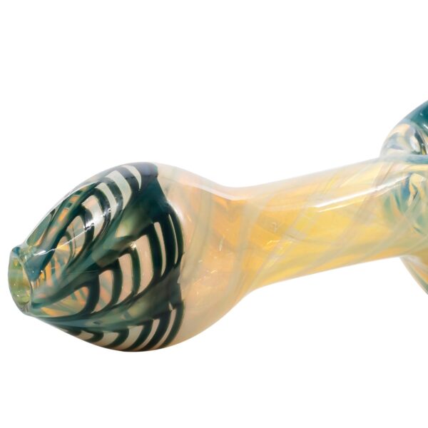 LA Pipes Twisty Cane Spoon Glass Pipe (Various Colors) - Image 12