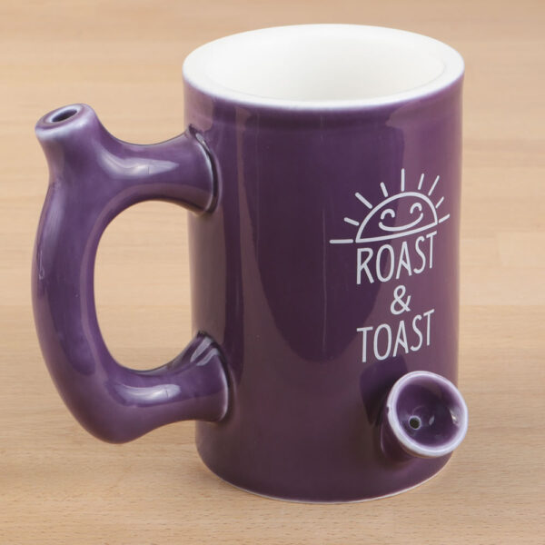 Plum Color Glossy Premium Roast & Toast Mug - Image 2