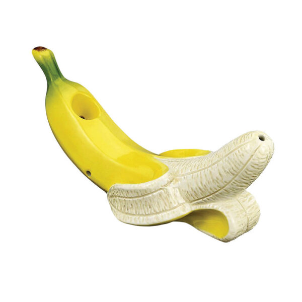Blissful Banana Ceramic Hand Pipe – 9″