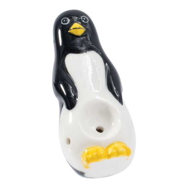 Wacky Bowlz Penguin Ceramic Pipe – 4″ - Image 2