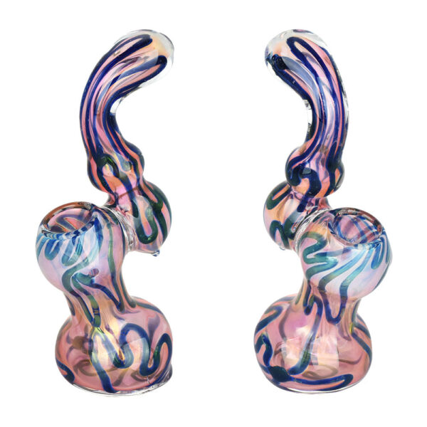 DNA Twist Gold Fumed Sherlock Bubbler – 5.5″