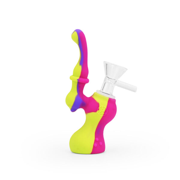 Ritual – 5” Silicone Upright Bubbler – Miami Sunset