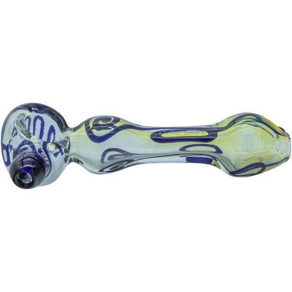 LA Pipes “Painted Warrior Spoon” Glass Pipe - Image 3