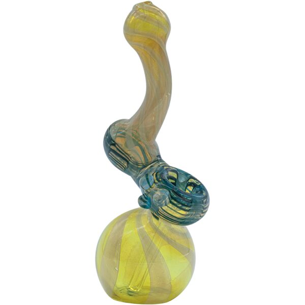 LA Pipes “Rake Bubb” Fumed Sherlock Bubbler Pipe (Various Colors) - Image 7