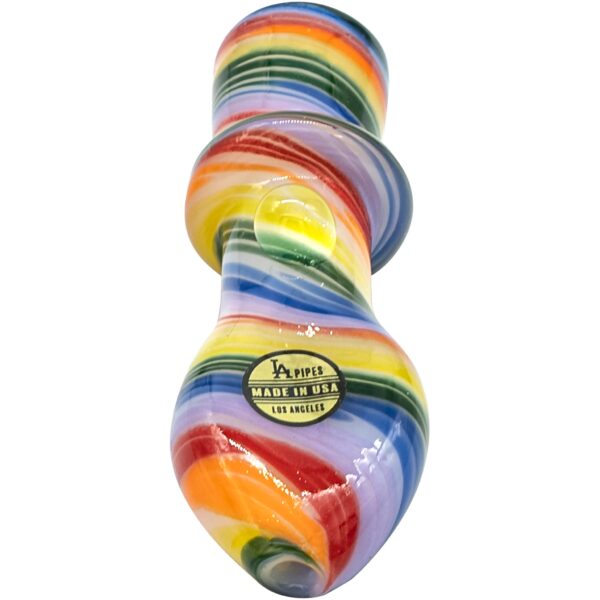 LA Pipes “Rainbow Tornado” Chillum Pipe - Image 4