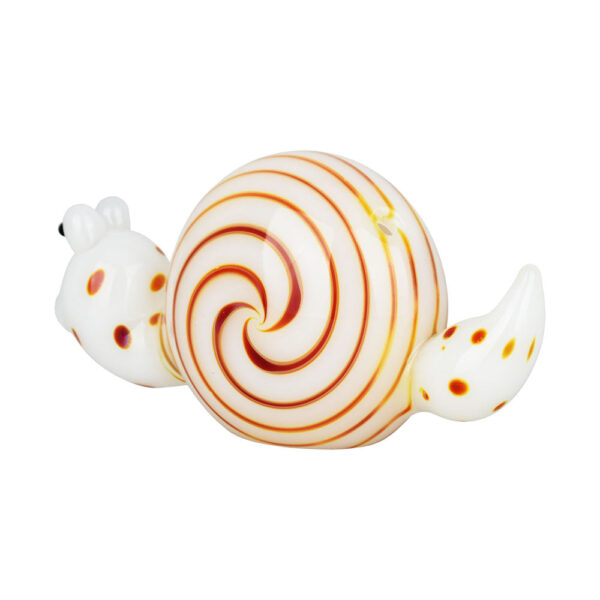 Spun Snail Glass Hand Pipe – 4″ / Colors Vary - Image 3