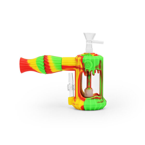 Ritual – 6” Duality Silicone Dual Use Bubbler – Rasta - Image 3