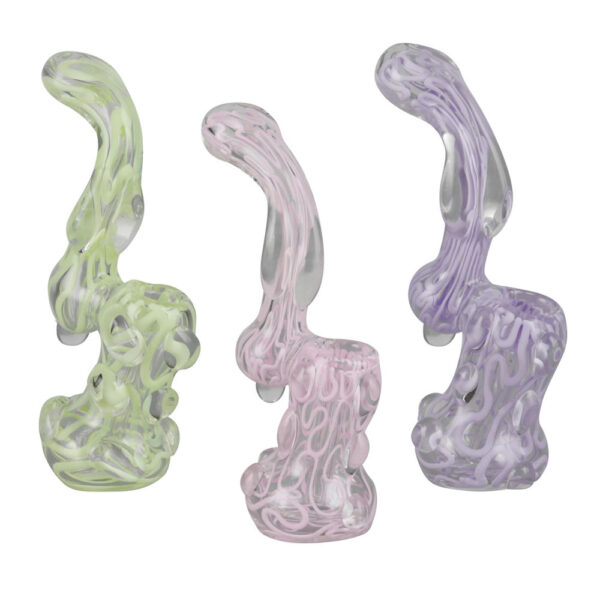 Slime Glass Bubbler – 5.5″ / Colors Vary