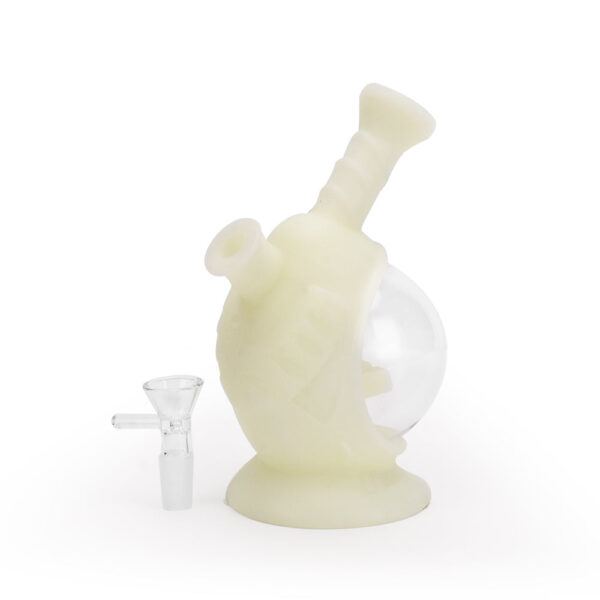 Ritual – 7.5” Silicone Astro Bubbler – UV Titanium White - Image 4
