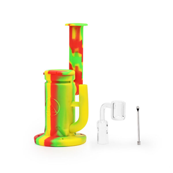 Ritual – 8.5” Silicone Sidecar Rig – Rasta - Image 2