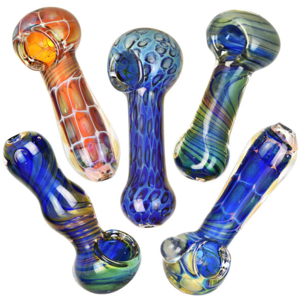 Color Work Spoon Pipe – 3.75-4″/Assorted – 20PC BUNDLE