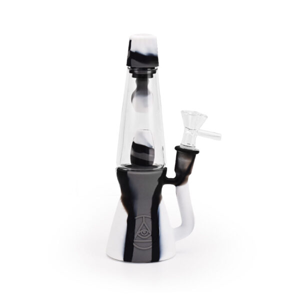 Ritual – 7.5” Silicone Lava Lamp – Black & White Marble