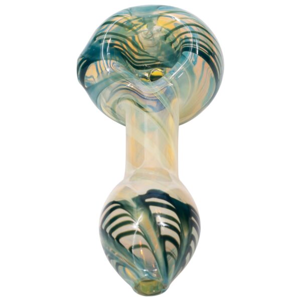 LA Pipes Twisty Cane Spoon Glass Pipe (Various Colors) - Image 6