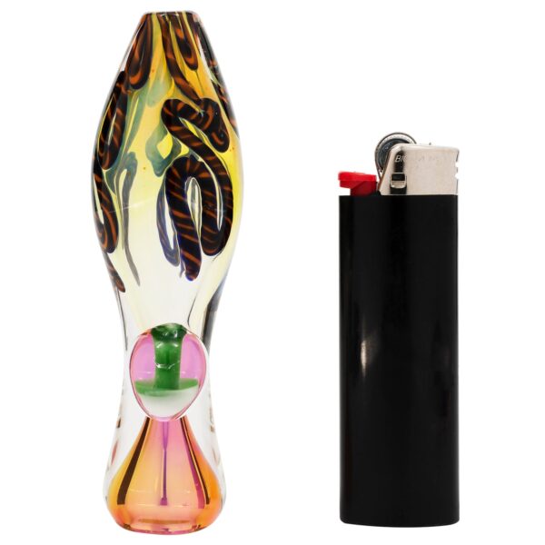 LA Pipes The “Fun-Guy” Glass Chillum - Image 9