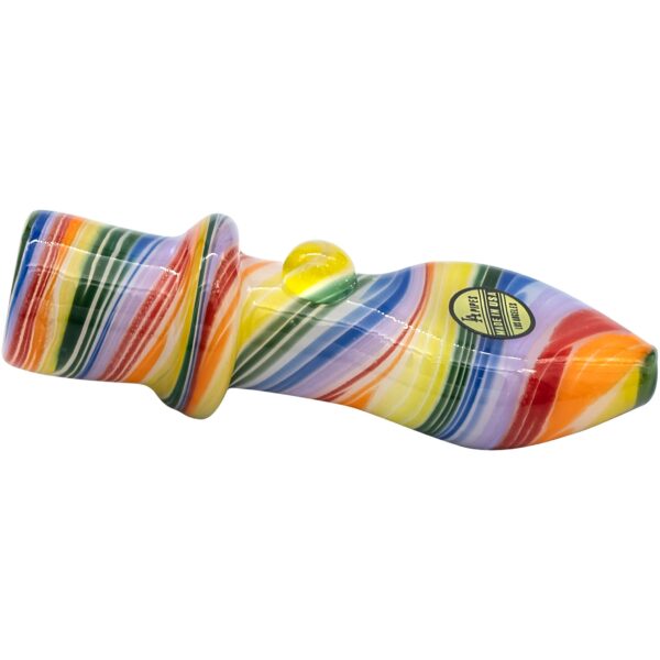 LA Pipes “Rainbow Tornado” Chillum Pipe - Image 7
