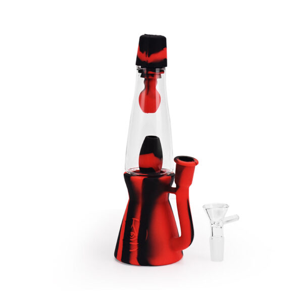 Ritual – 7.5” Silicone Lava Lamp – Black & Red - Image 2