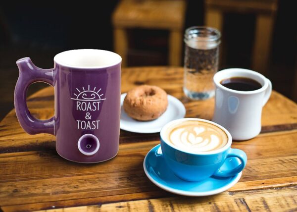 Plum Color Glossy Premium Roast & Toast Mug - Image 3