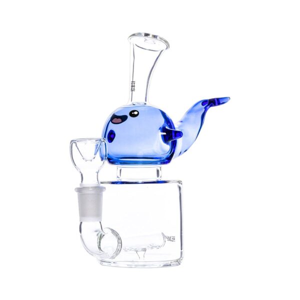 Hemper Blue Whale Glass Water Pipe – 6.25″ / 14mm F