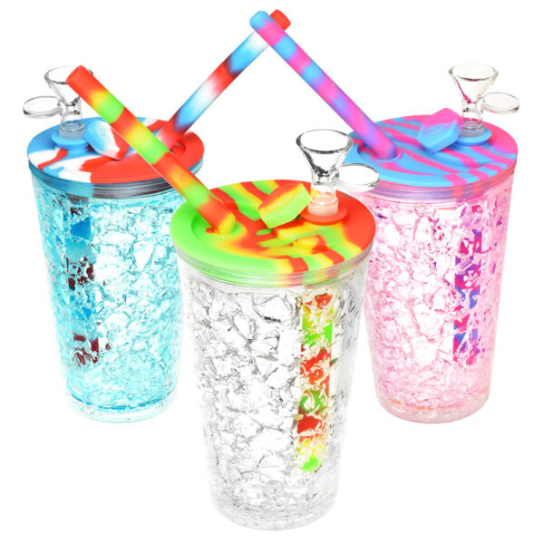 Cooling Freeze Travel Cup Bubbler – 6″ /14mm F /Colors Vary
