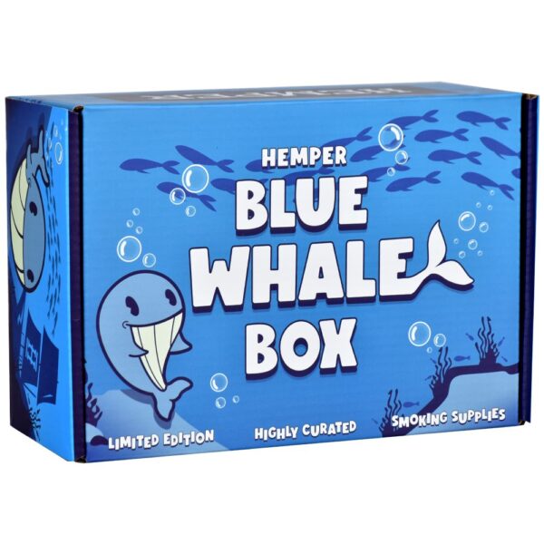 Hemper Blue Whale Glass Water Pipe – 6.25″ / 14mm F - Image 4