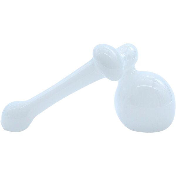 LA Pipes “Ivory Sidecar” Glass Sidecar Bubbler Pipe - Image 5