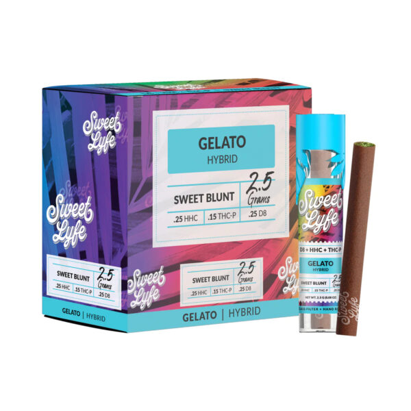 Sweet Blunt D8, HHC, THC-P – Gelato (Hybrid) - Image 2