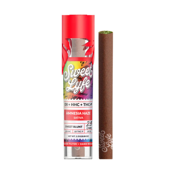 Sweet Blunt D8, HHC, THC-P D8, HHC, THC-P – Amnesia Haze (Sativa)