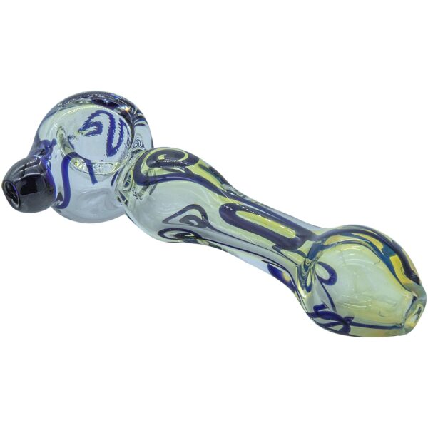 LA Pipes “Painted Warrior Spoon” Glass Pipe