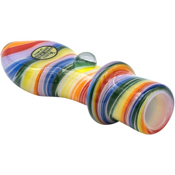 LA Pipes “Rainbow Tornado” Chillum Pipe - Image 2