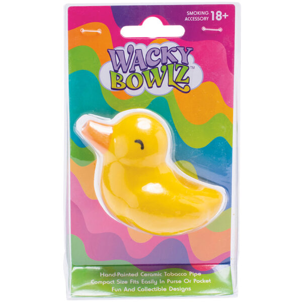 Wacky Bowlz Lil Ducky Ceramic Hand Pipe | 3.5″ - Image 3