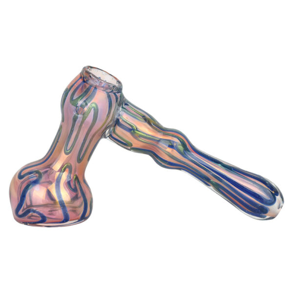 DNA Twist Gold Fumed Hammer Bubbler – 6″