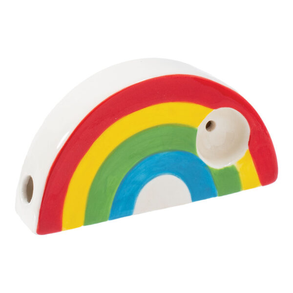 Wacky Bowlz Rainbow Ceramic Pipe – 3.5″