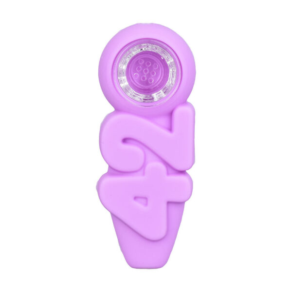 420 Silicone Hand Pipe | 4″ | Assorted Colors | 5pc Set - Image 4