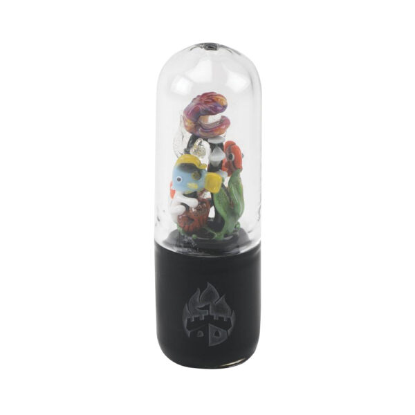 Empire Glassworks UV Reactive Dry Pipe | Under the Sea - Image 3